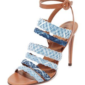 AQUAZZURA Tyra Sandals Size 40 Retail 795$